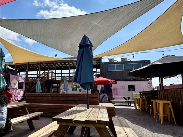 Iron District is on OpenAir spot made of shipping containers with local food, drinks and shops