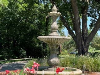 Fountain at the community entrance