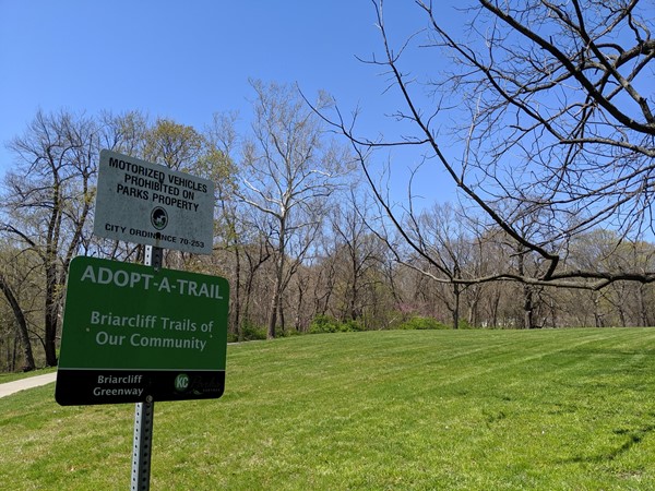 Trails for hiking and biking can be accessed at the Briarcliff Greenway on N Main