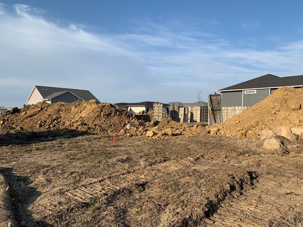 Construction of new homes has begun again in Prairie West 