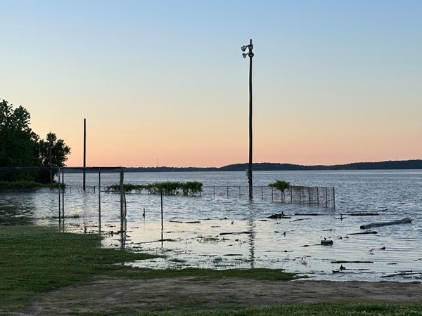 Water at the soccer fields 