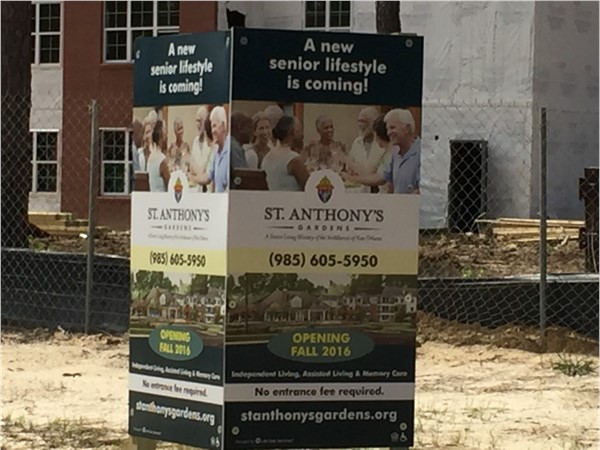 St. Anthony's Gardens - Opening in the fall 2016 - new Senior Living Facility in Mandeville