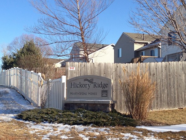 Entrance to Hickory Ridge